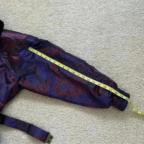 Obermeyer Vintage 90’s Thermolite Baroque Insulated Ski Jacket Coat Belted Sz 8 - Picture 10 of 16